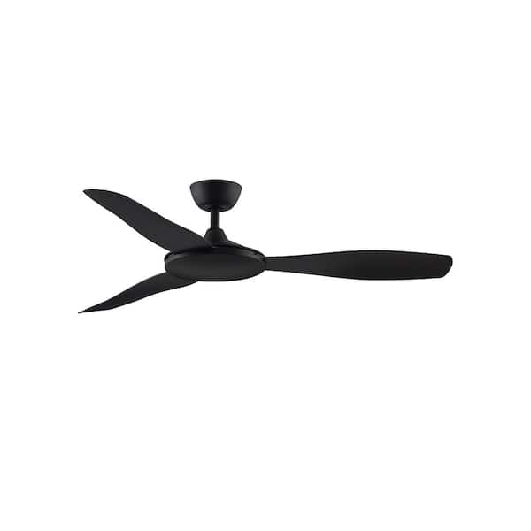 FANIMATION GlideAire 52 in. Indoor/Outdoor Black Ceiling Fan with Remote Control