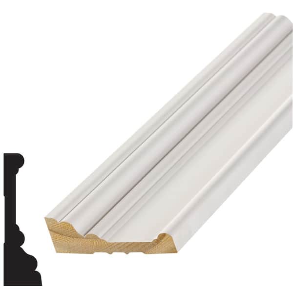 Alexandria Moulding LWM 503 1 in. x 3-7/16 in. Primed Finger-Jointed Pine Wood Casing Moulding