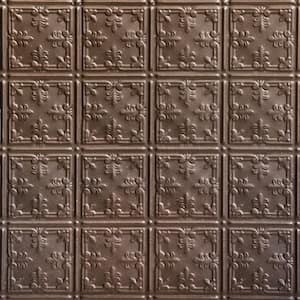 Florentine Bronze 2 ft. x 2 ft. Decorative Tin Style Lay-in Ceiling Tile (48 sq. ft./Case)