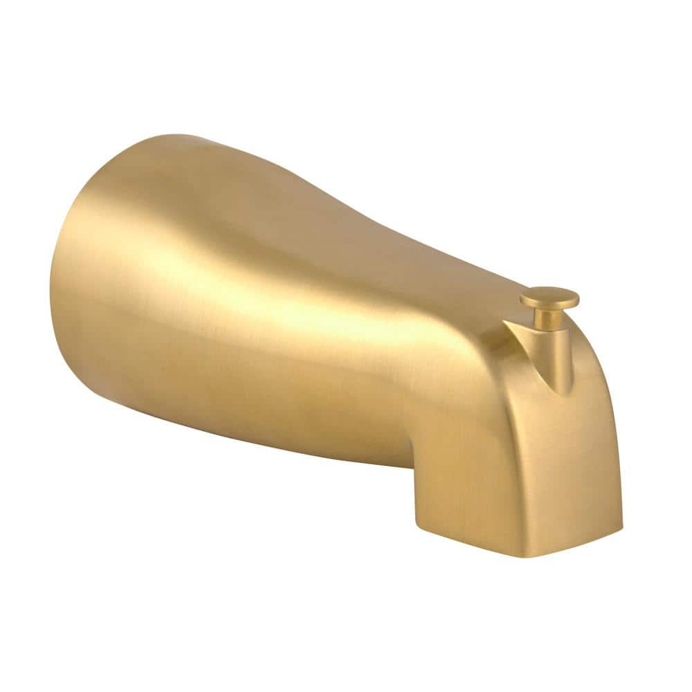 Design House Slip On Tub Diverter Spout In Satin Gold 583880 The Home Depot