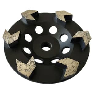 7” Quarter Round PCD Grinding Cup Wheel 8 Segments 7/8"-5/8" Arbor 