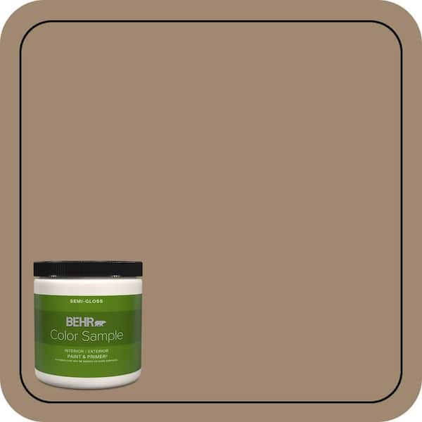 BEHR PREMIUM PLUS 8 oz. #700D-5 Toffee Crunch Semi-Gloss Interior ...