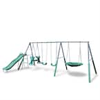 Rochester Metal Swing Set with Slide
