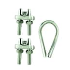 3/32 in. x 1/8 in. Stainless Steel Clamp Set