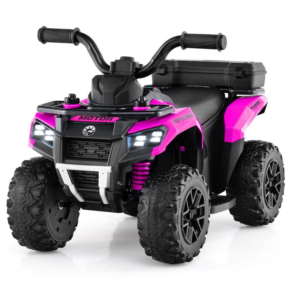 Costway 6V Toddler Ride On Electric Car ATV with Lights & Music