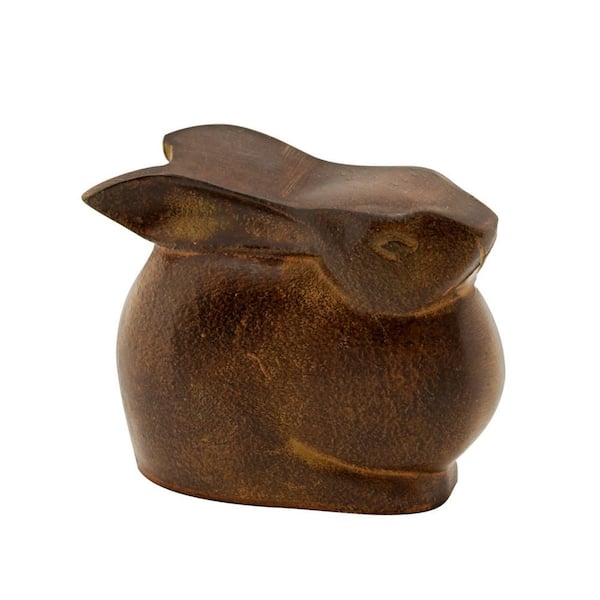Achla Designs Achla Designs Cast Aluminum Small Moon Bunny Indoor Outdoor Statue, 3.75 in. Tall, Antique Bronze Finish