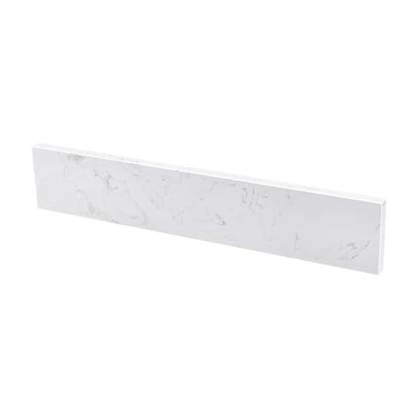 21.25 in. W Engineered Stone Vanity Sidesplash in White