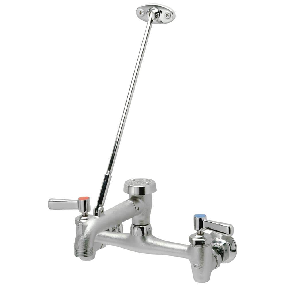Zurn AquaSpec WallMount Service Sink Faucet VacuumBreaker Spout, Pail Hook, Wall Brace, Metal