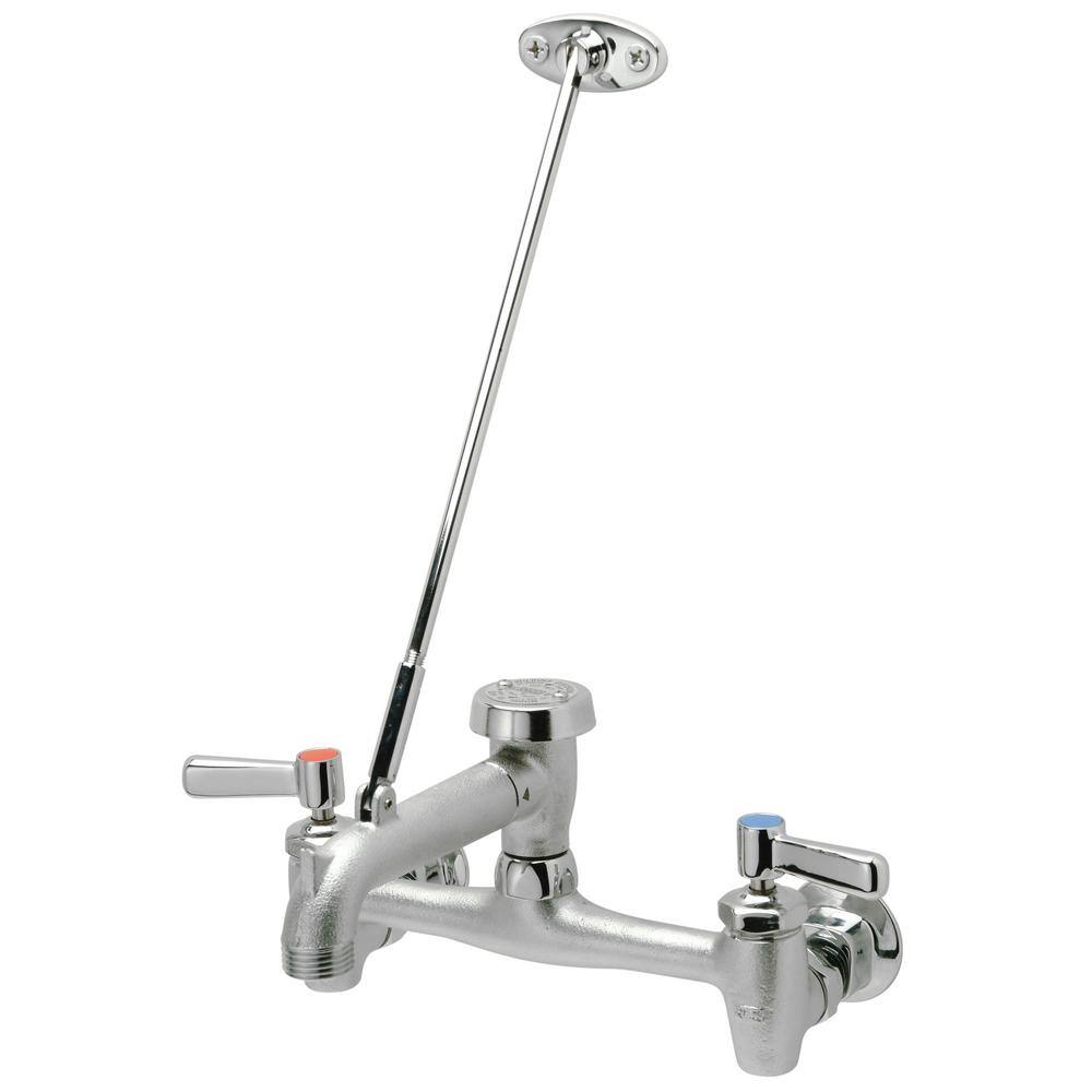 UPC 670240581067 product image for AquaSpec Wall-Mount Service Sink Faucet -Vacuum-Breaker Spout, Pail Hook, Wall B | upcitemdb.com