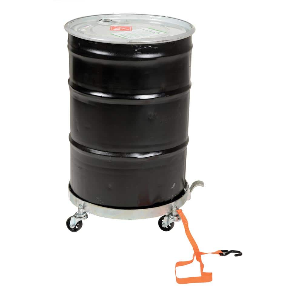 Heavy-Duty Cast Iron Tilting Drum Dolly with 1200 lb Capacity