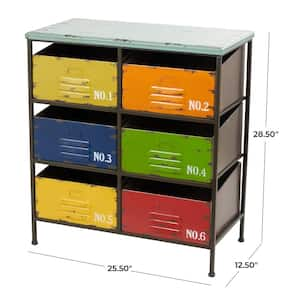 Metal Stationary Multi Colored Storage Unit