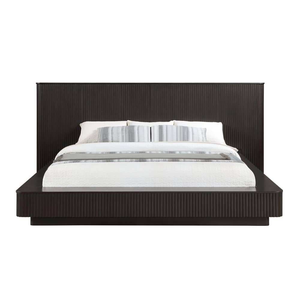 Coda Brown Espresso Wood Frame Eastern King Size Platform Bed price history on PriceWatchPro