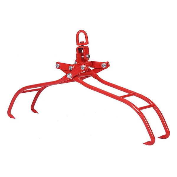 36in Log Lifting Tongs - 4400lbs Capacity, 4 Claws, Heavy Duty Grapple  Timber Claw Hook - Ideal for Trucks, ATVs, Tractors, Skidders