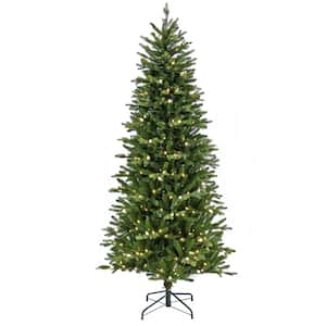 7.5 ft. Pre-Lit Wallace Pine Artificial Christmas Tree with LED Lights