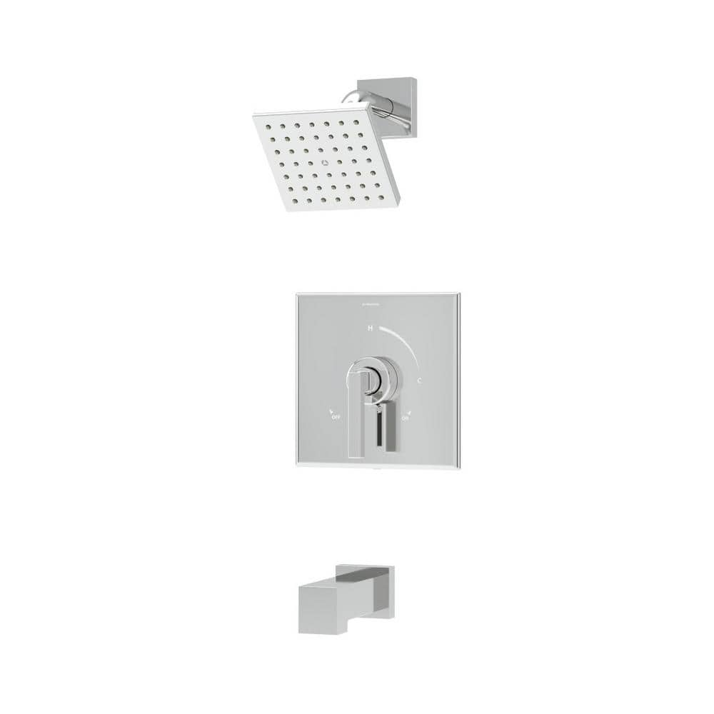 Symmons Duro HydroMersion Tub and Shower Faucet Trim Kit Wall Mounted ...