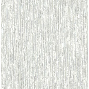 Corliss Grey Beaded Strands Matte Non-pasted Paper Wallpaper