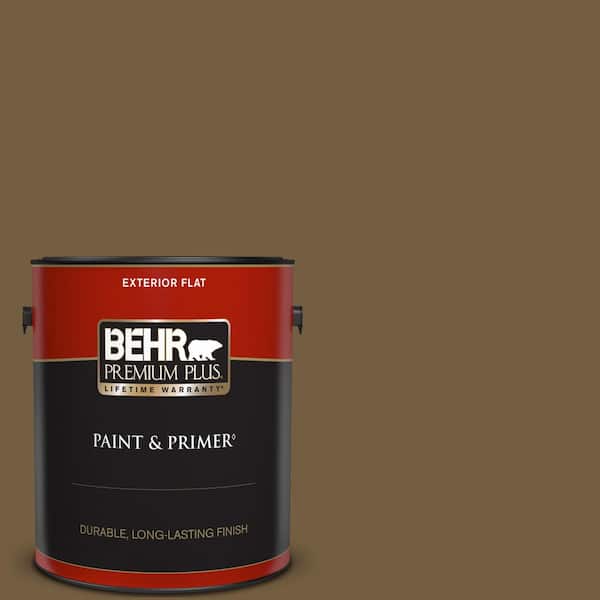 BEHR PREMIUM PLUS 1 gal. #300F-7 Centaur Flat Exterior Paint & Primer