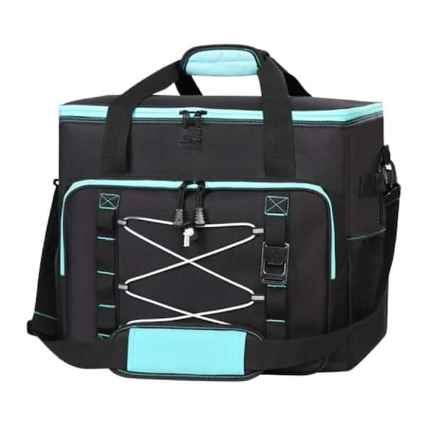 59 qt. Insulated Cooler Bag Soft Sided Leakproof with Shoulder Strap Collapsible Portable for Camping Beach Picnic Food