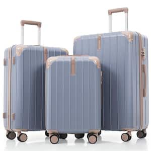 Merax Lightweight Durable 3-Piece Light Gray ABS Plastic Hardshell
