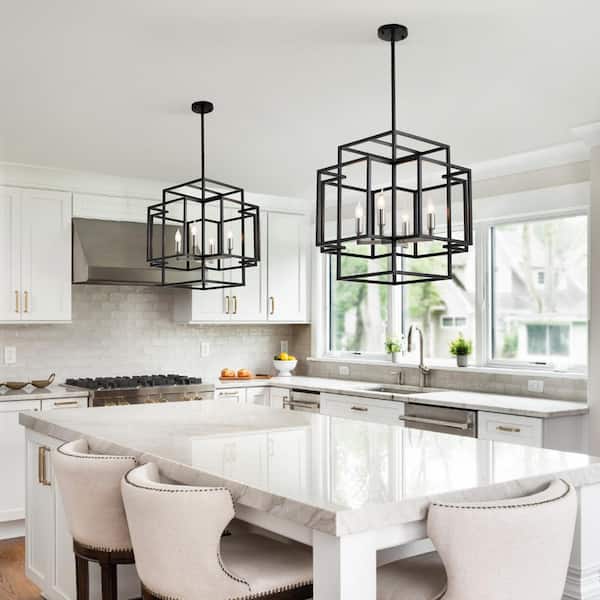 Foyer Cage Kitchen Island Ceiling Lamp