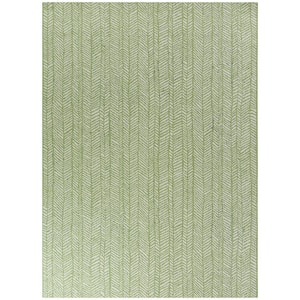 Yates Green 5 ft. x 7 ft. Contemporary Indoor/Outdoor Area Rug