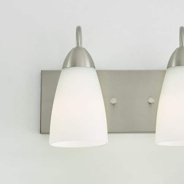 Generation Lighting Seville 13 in. 2-Light Brushed Nickel