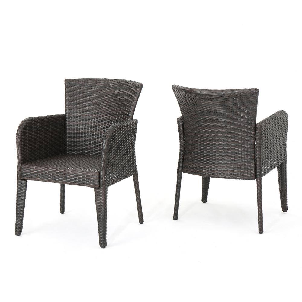 2-Piece Brown Multi-Wicker Outdoor Dining Chair price history on PriceWatchPro