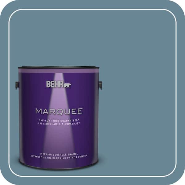 BEHR MARQUEE 1 gal. #MQ5-60 South Pacific One-Coat Hide Eggshell Enamel Interior Paint & Primer