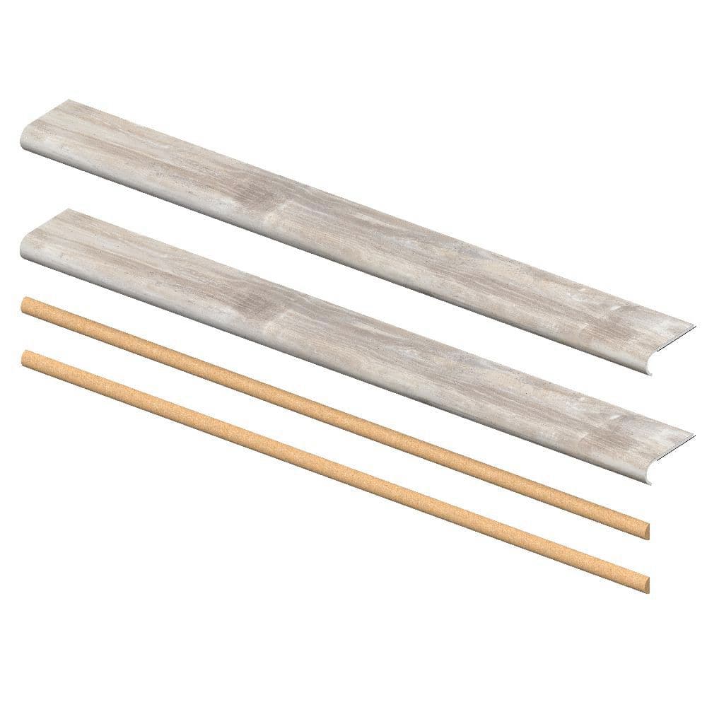 Lighthouse Oak 7mm x 46in x 5in Exact Match Round Nose Open Stair Return/Landing Kit (2-Pack) price history on PriceWatchPro