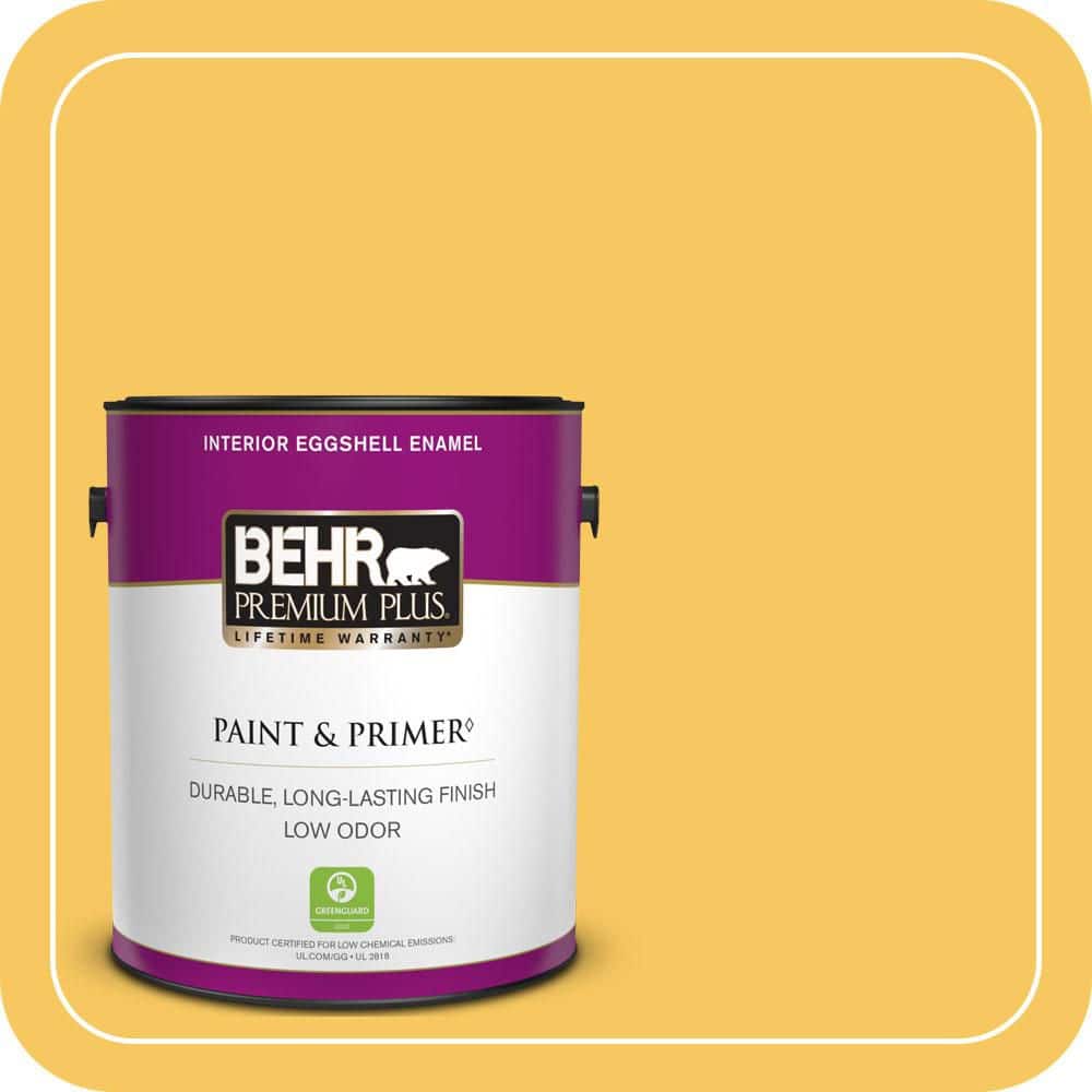 1 gal. #P280-5 Little Sun Dress Eggshell Enamel Low Odor Interior Paint & Primer price history on PriceWatchPro