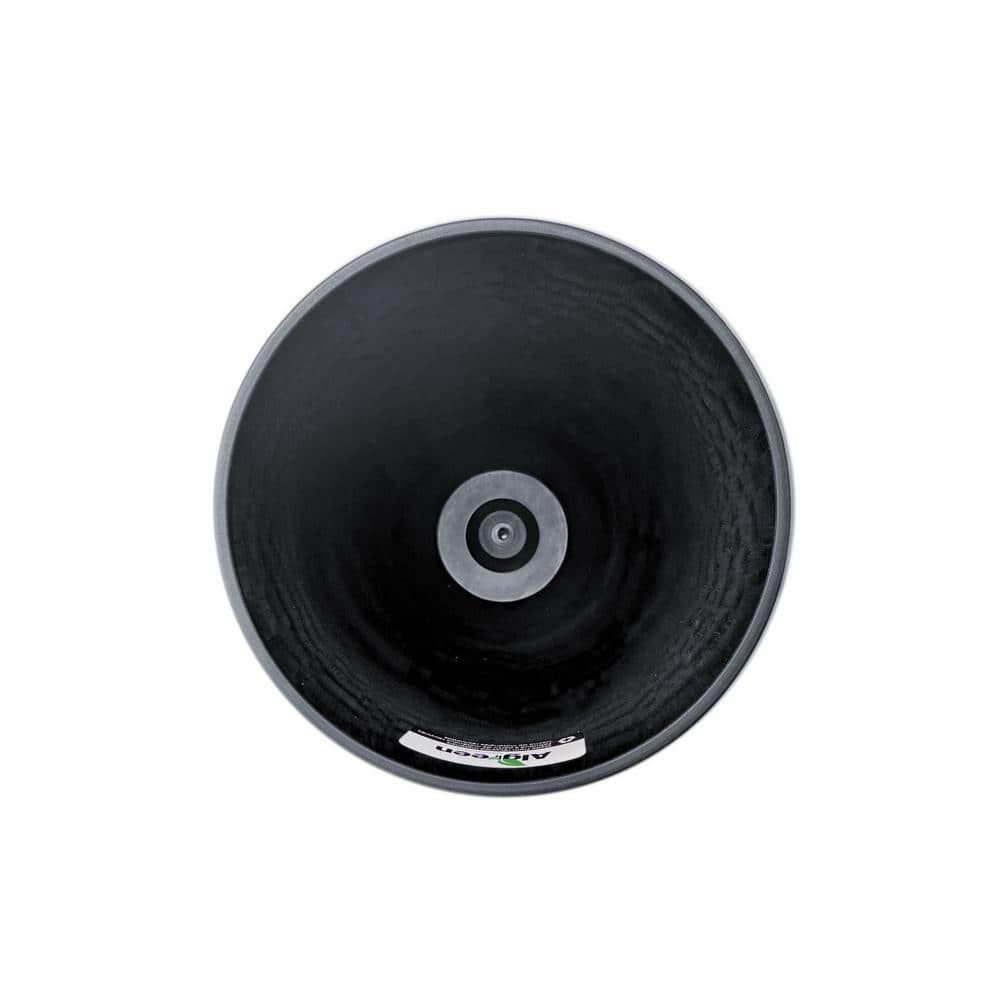 20" Black Curved Vase Outdoor Planter