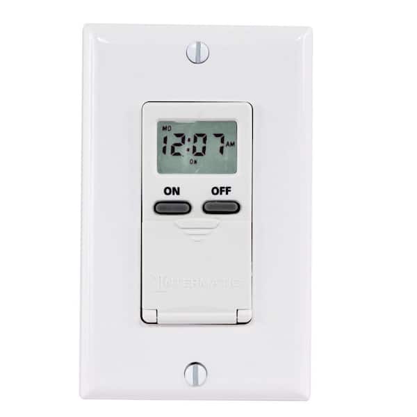 Intermatic 15 Amp Digital In-Wall Timer - White