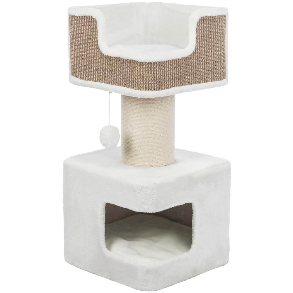 TRIXIE Ava Scratching Post XXL, Brown/White 44667 The Home Depot