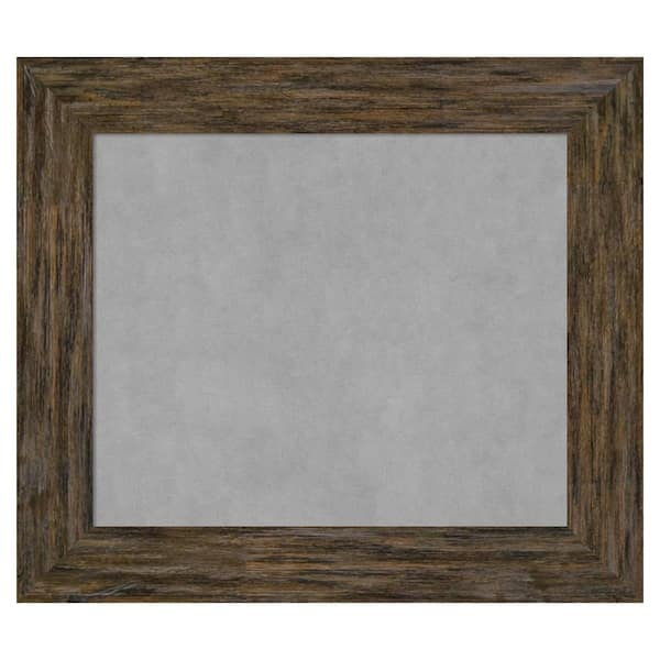 Amanti Art Fencepost Brown 31 in. x 27 in. Framed Magnetic Board