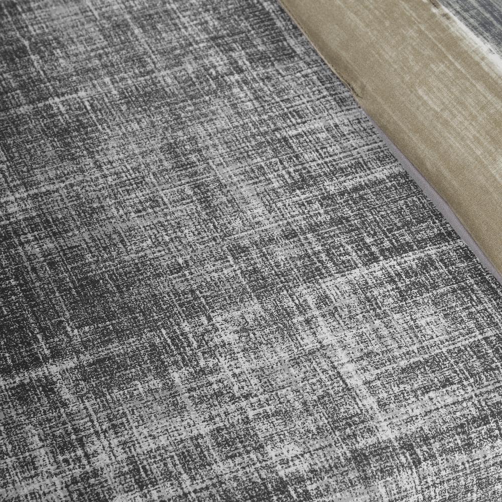 Taupe Full Microfiber Reversible Quilt and Sheet Set