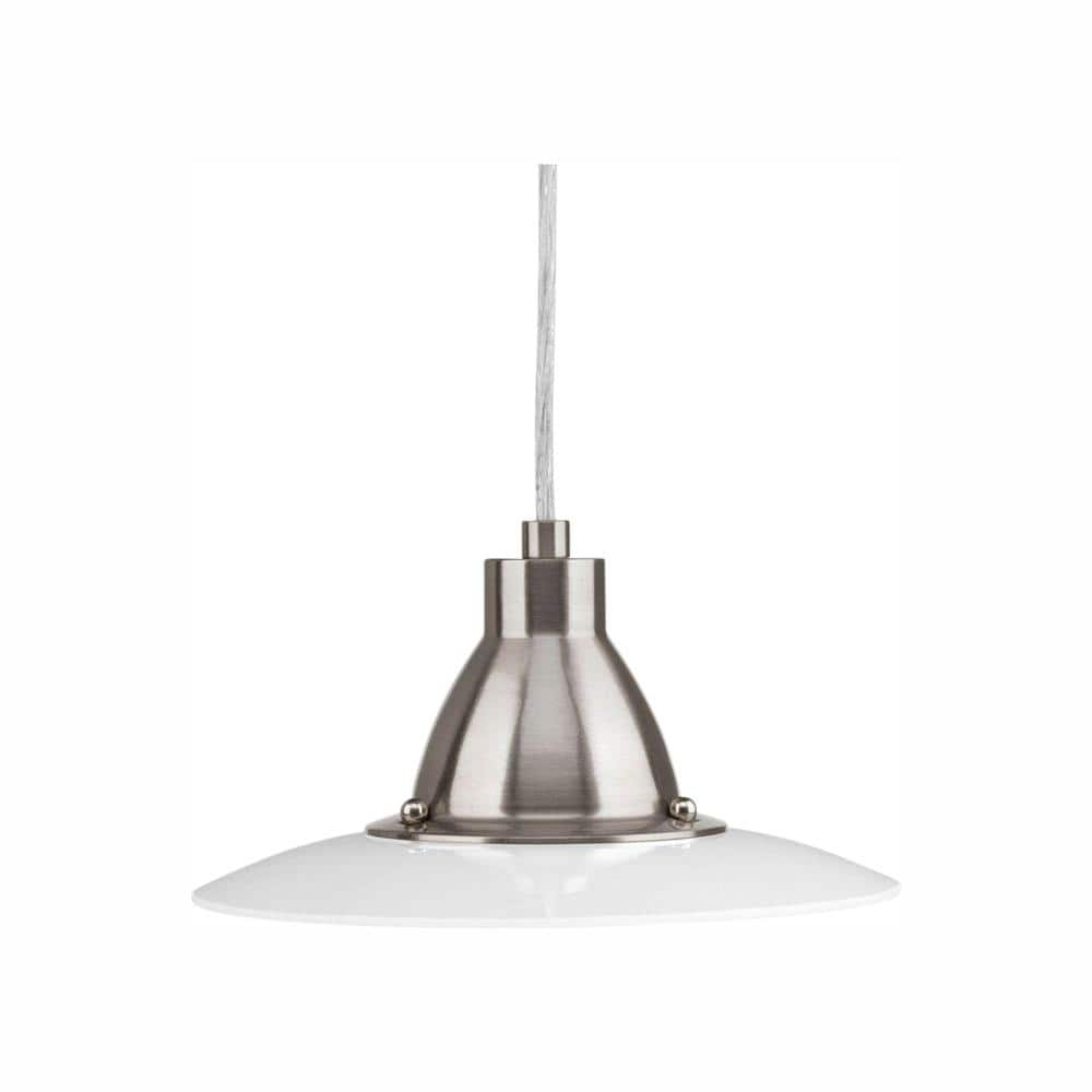 Progress Lighting Avant Collection 1-Light Brushed Nickel Integrated LED Mini Pendant