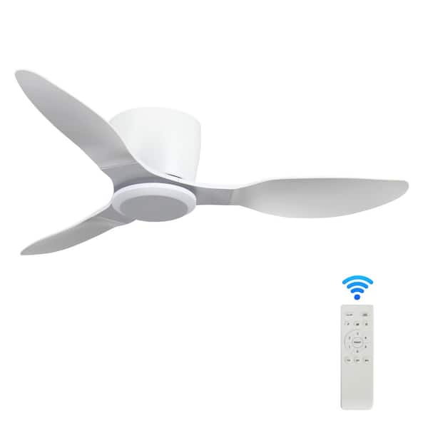 42 in. Indoor White 6 Speeds Ceiling Fan with Remote and Timer and Quiet Reversible DC Motor