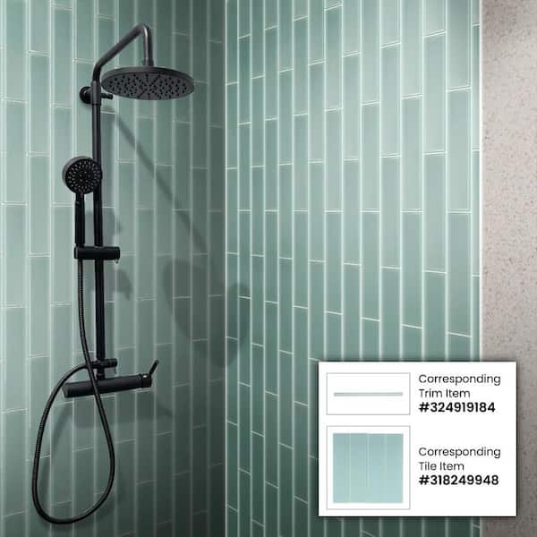 その他 APOLLO TIFFANY BLUE COLOR Apollo Tile Light Blue 3 in. x 6 in. Matte Finished Glass