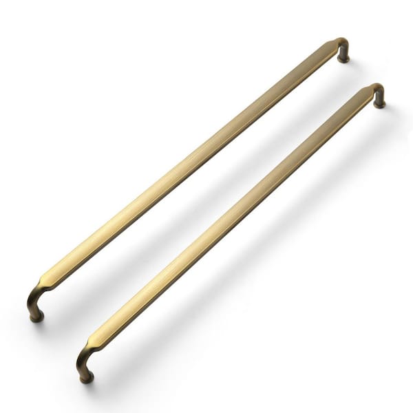 12-Pack 12-5/8 in. (320mm) Modern Brushed Bronze Zinc Alloy Cabinet Bar Pulls