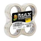 Duck MAX Strength 1.88 In. X 54.6 Yds. Packing Tape Refill, Clear (4 ...