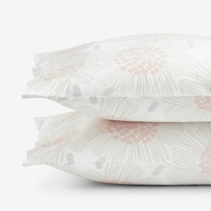 Company Kids Flower Burst Pink Multi Organic Cotton Percale Standard Pillowcases (Set of 2)