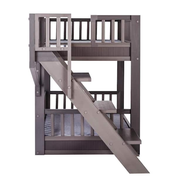 New Age Pet Ecoflex Large Grey Dog Bunk, Diy Dog Bunk Bed With Stairs And Storage