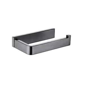 Stainless Steel Wall-Mount Single Post Toilet Paper Holder in Graphite Gray