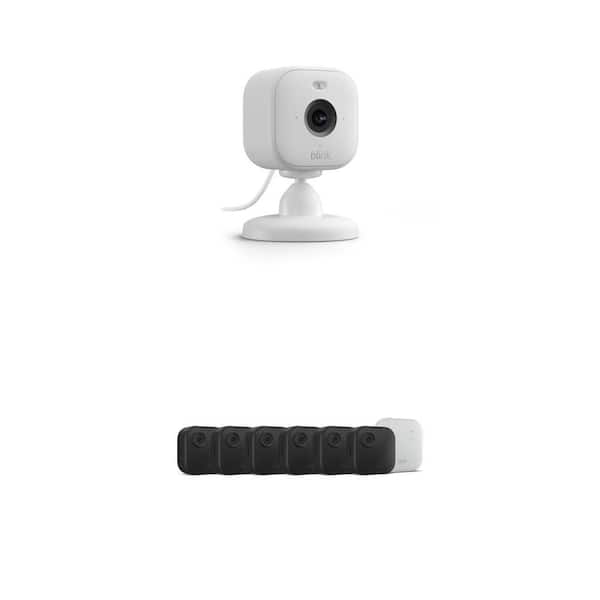 Mini 2 Wired 1080p HD Indoor/Outdoor Smart Camera (1-Pack) and 4 XR-Wireless Outdoor Camera System (6-Cameras) Combo