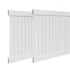 ATENGNES 6 ft. H x 6 ft. W Privacy Fence Panels White Vinyl Garden Fence set of 2 Pcs YD240260