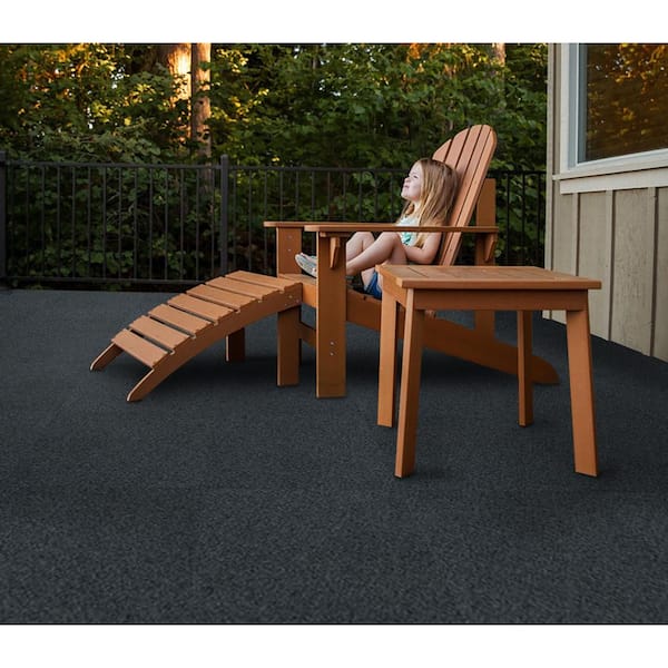 Foss Grizzly Grass - Slate - Gray 24 x 24 in. Peel and Stick Artificial Grass Carpet Tile Square (60 sq. ft.)