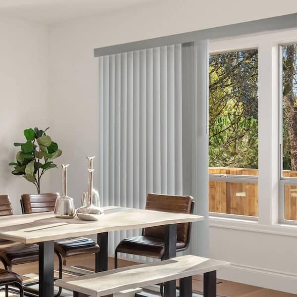 Cordless Patio Door Vertical Blinds Chicology Oxford Gray 84 X 78 In VBOG7884 for sale online 
