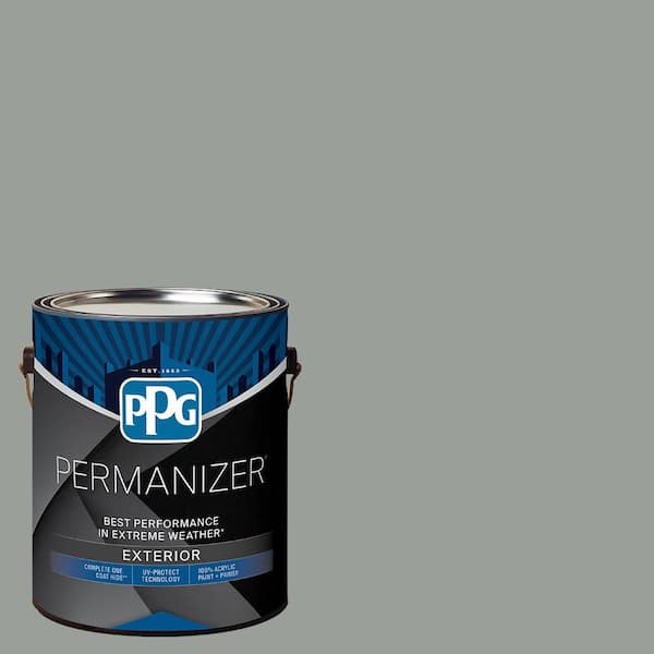 PERMANIZER 1 gal. PPG0994-5 Steel Curtain Flat Exterior Paint