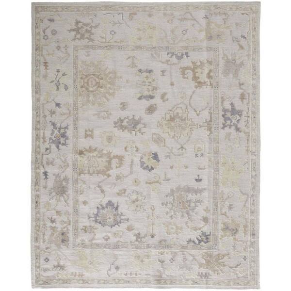 HomeRoots 2 x 3 Tan, Ivory Floral Area Rug