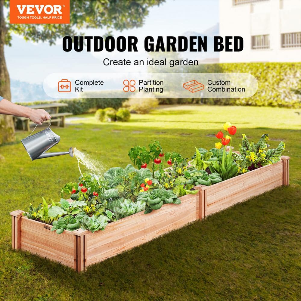 Burlywood Wooden Raised Garden Bed Planter Box